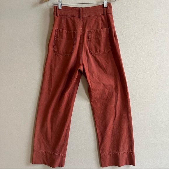 Maria Stanley Wide Leg Luna Salsa Rust Pants in 0 Cropped - Picture 16 of 16